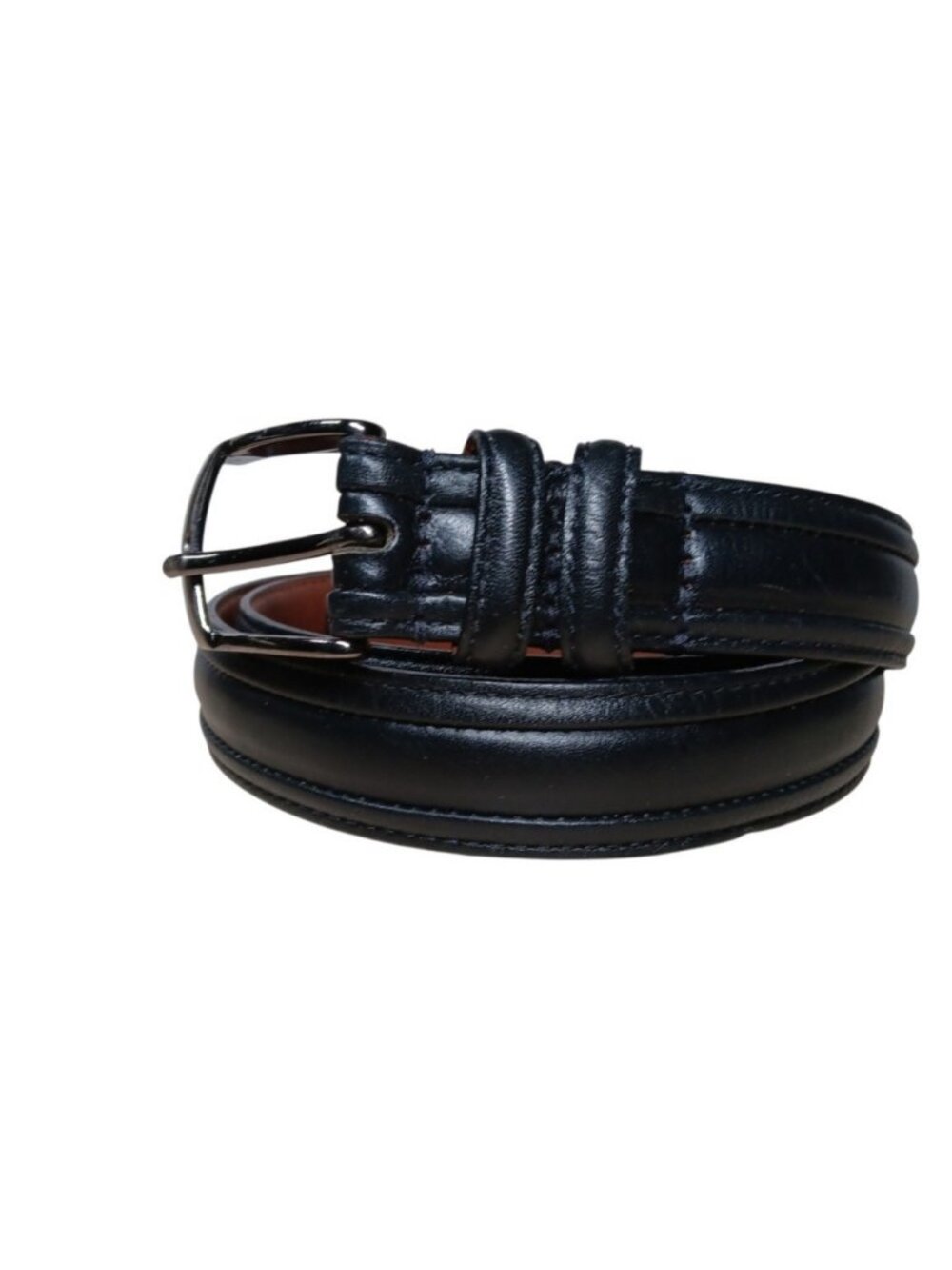 Mens Black Full Grain Leather Belt size 42 Handcrafted in Argentina